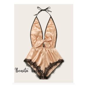 Satin Lace Teddy